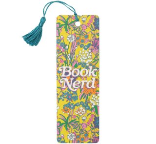 Book Nerd Floral Bookmark