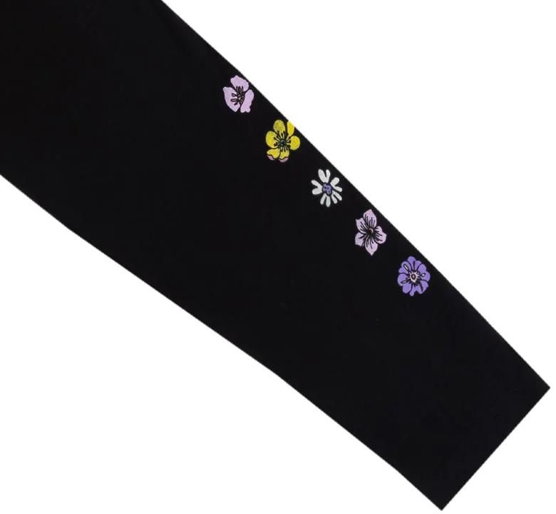 Out of Print] Book Nerd Floral Long Sleeved Tee (Black)