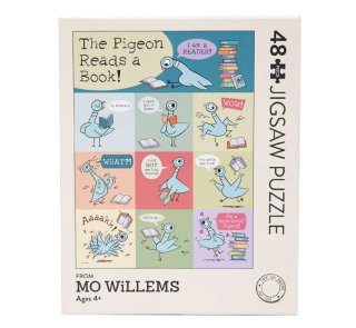<img class='new_mark_img1' src='https://img.shop-pro.jp/img/new/icons14.gif' style='border:none;display:inline;margin:0px;padding:0px;width:auto;' />Mo Willems / The Pigeon Reads a Book Puzzle
