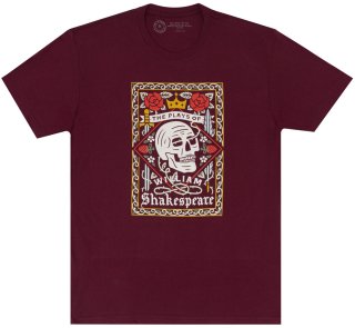 <img class='new_mark_img1' src='https://img.shop-pro.jp/img/new/icons14.gif' style='border:none;display:inline;margin:0px;padding:0px;width:auto;' />The Plays of William Shakespeare Tee [Tanamachi] (Maroon)