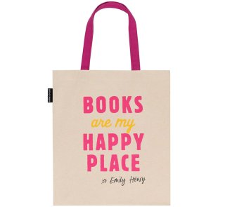 Emily Henry / Books Are My Happy Place Tote Bag