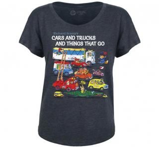 Richard Scarry / Cars and Trucks and Things That Go Women's Relaxed Fit Tee (Midnight Navy)