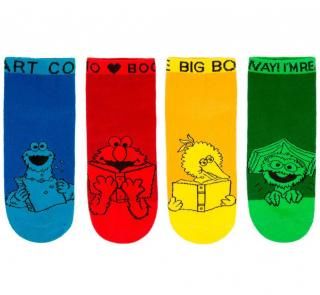 <img class='new_mark_img1' src='https://img.shop-pro.jp/img/new/icons14.gif' style='border:none;display:inline;margin:0px;padding:0px;width:auto;' />Sesame Street / Adult Ankle Socks (4-Pack)