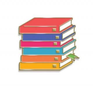<img class='new_mark_img1' src='https://img.shop-pro.jp/img/new/icons14.gif' style='border:none;display:inline;margin:0px;padding:0px;width:auto;' />Emily Henry / Book Stack Enamel Pin 2
