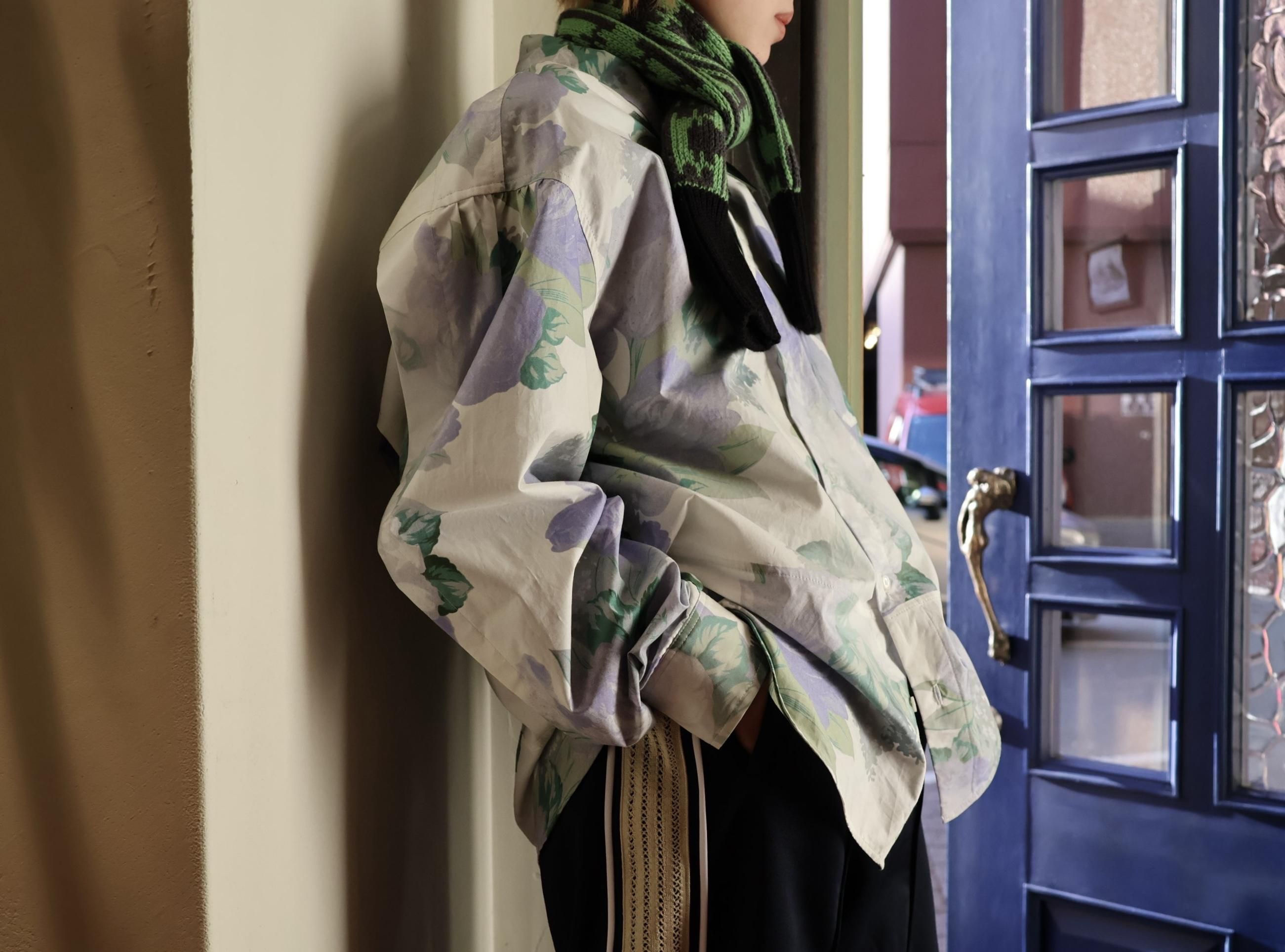 Meryll Rogge:OPIC MINI SCARF - GREEN/BLACK - ORANN ONLINE SHOP Meryll Rogge:OPIC MINI SCARF - GREEN/BLACK - ORANN ONLINE SHOP