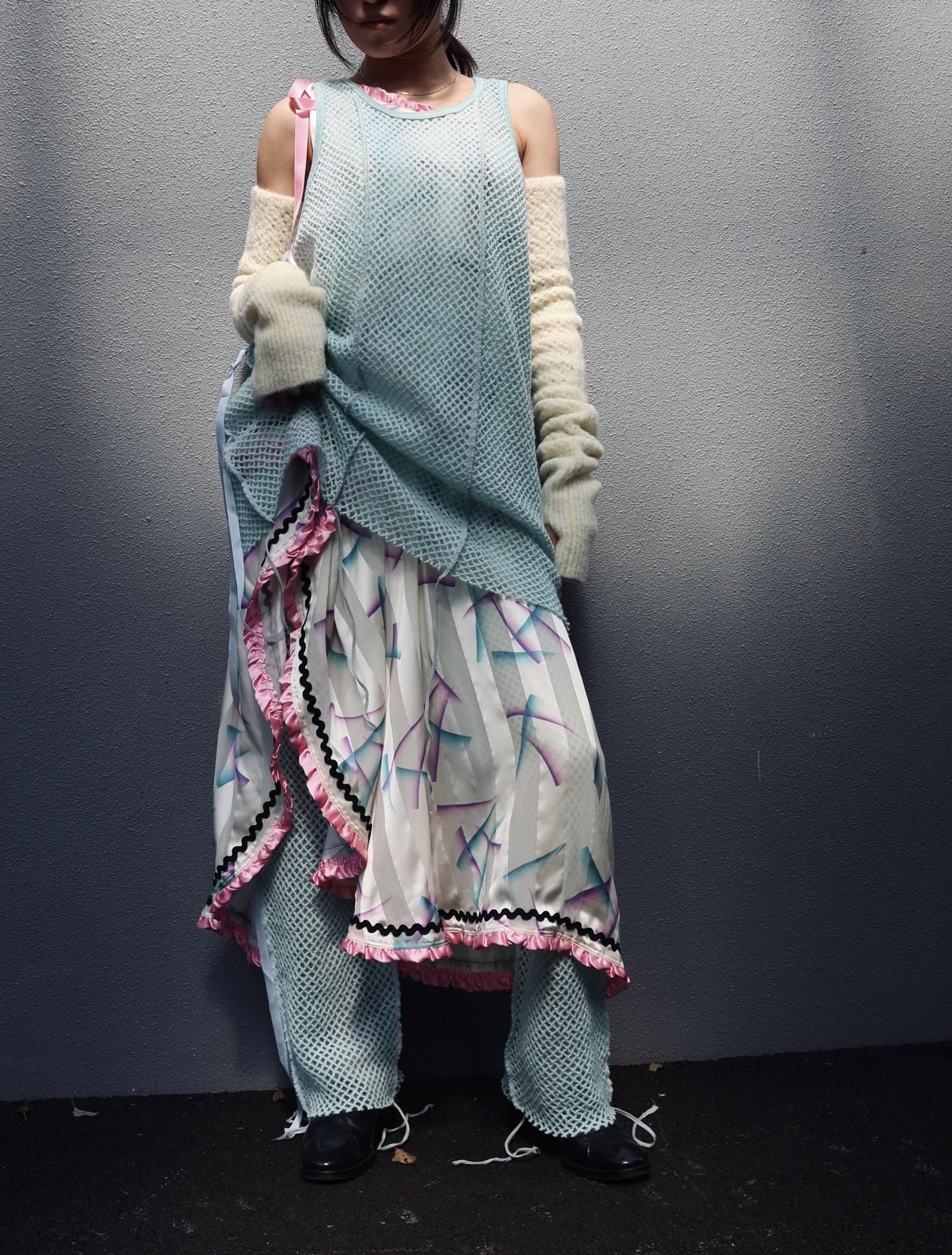 FUMIKA UCHIDA: STRECH MESH KNITTED BRATOP & FUMIKA UCHIDA: STRECH MESH KNITTED BRATOP &