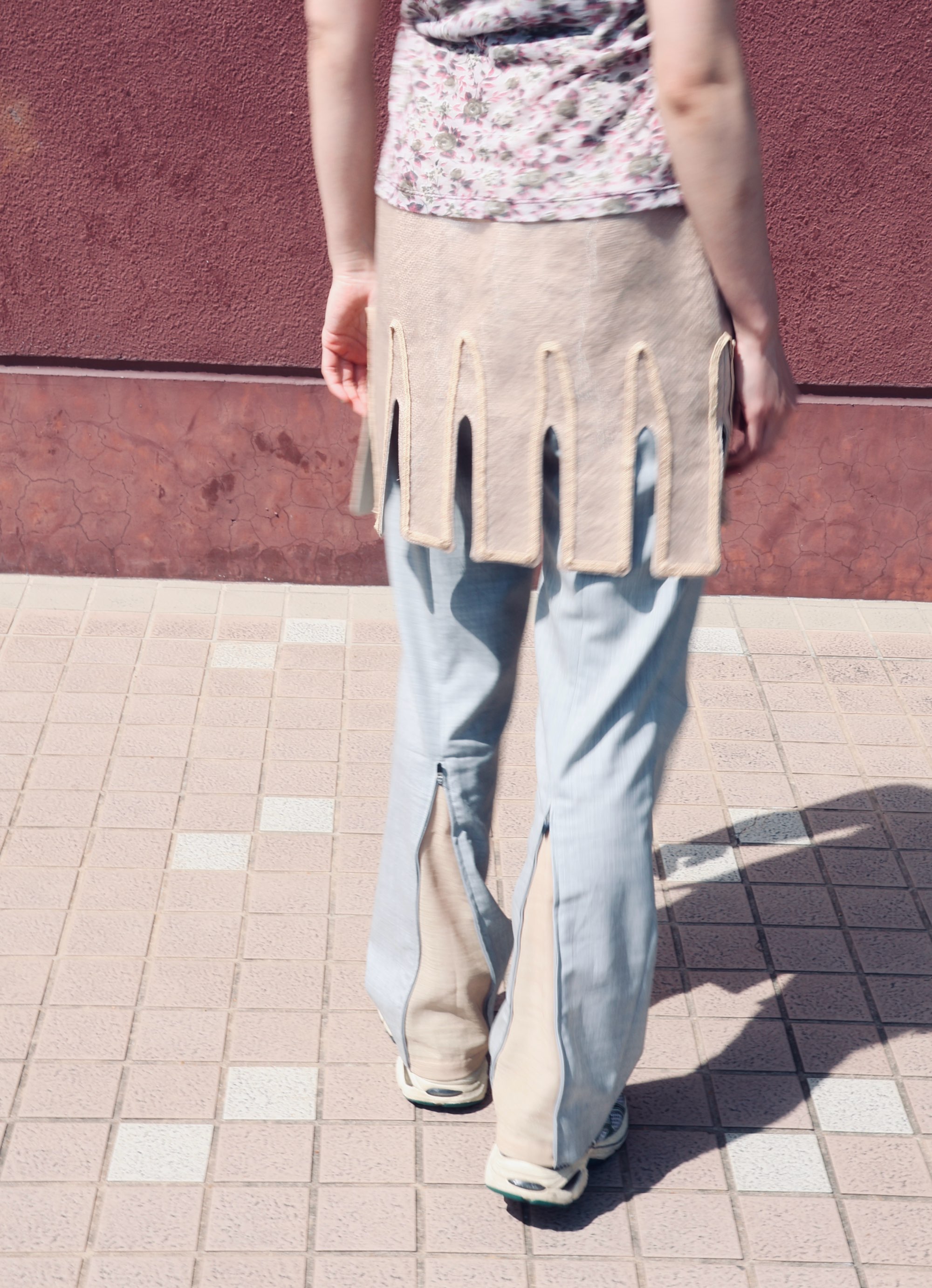 FUMIKA UCHIDA： JUTE/MESH MINI SKIRT - STRAW - ORANN ONLINE SHOP