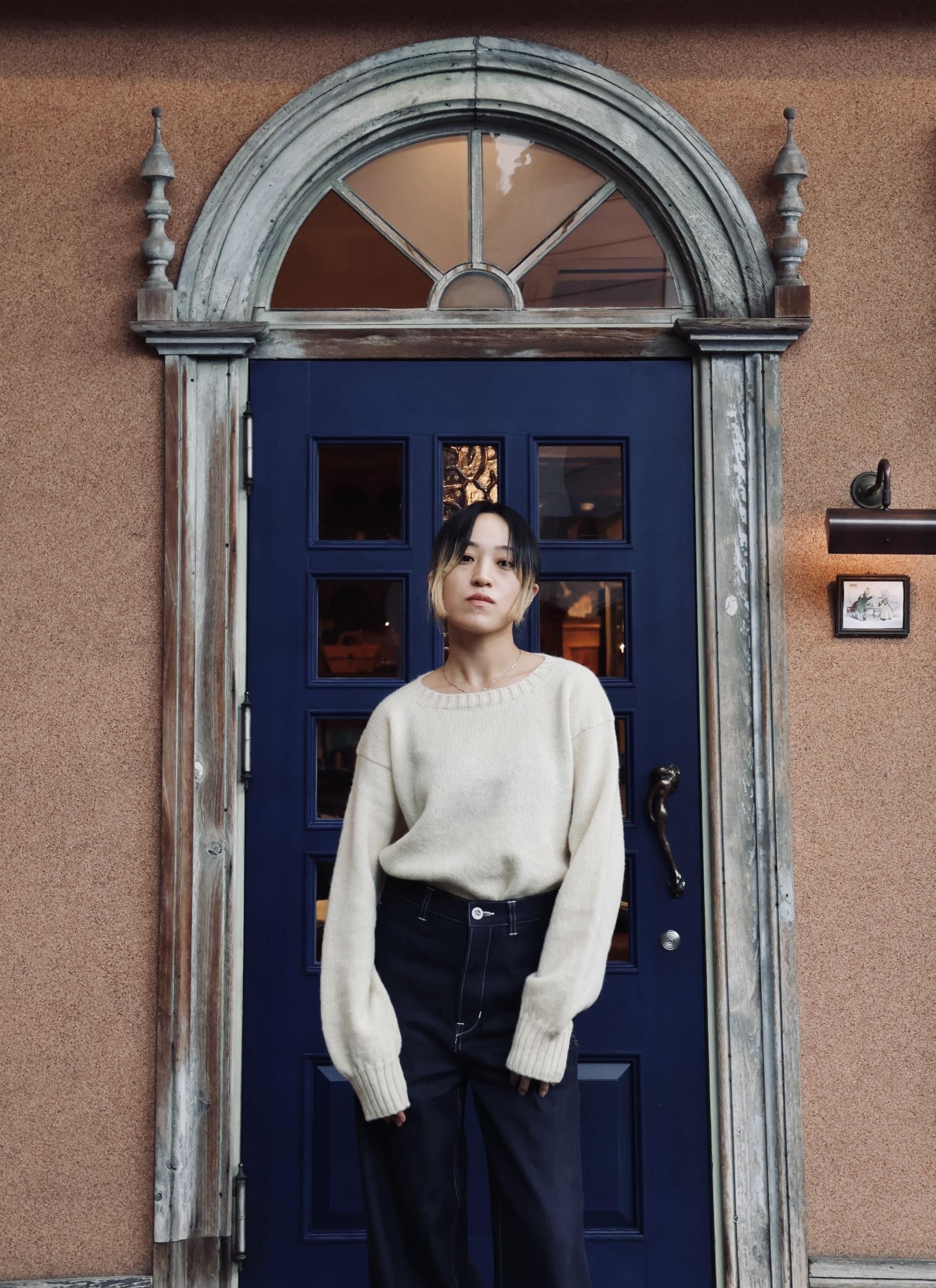 FUMIKA_UCHIDA/CORDUROY BELTED 2-TUCK SLACKS(GREEN)