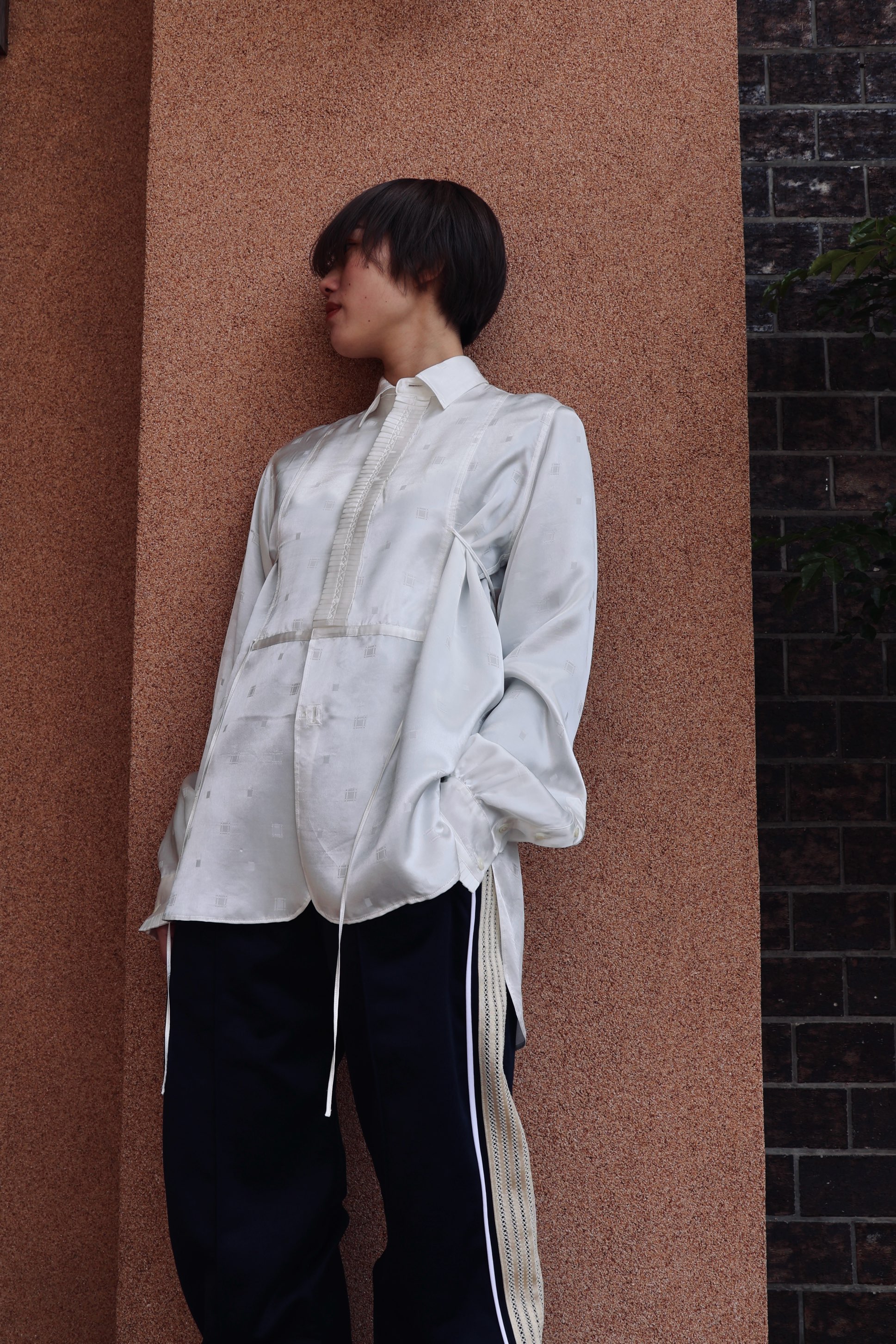 WALES BONNER:MANTRA TROUSERS - NAVY - ORANN ONLINE SHOP WALES BONNER:MANTRA TROUSERS - NAVY - ORANN ONLINE SHOP