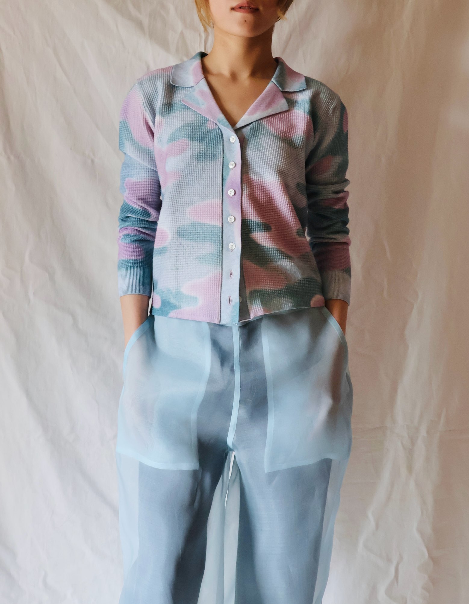 人気ブランドを FUMIKA SHOP ONLINE ORANN - SAX - PANTS OVER ORGANZA UCHIDA： トップス