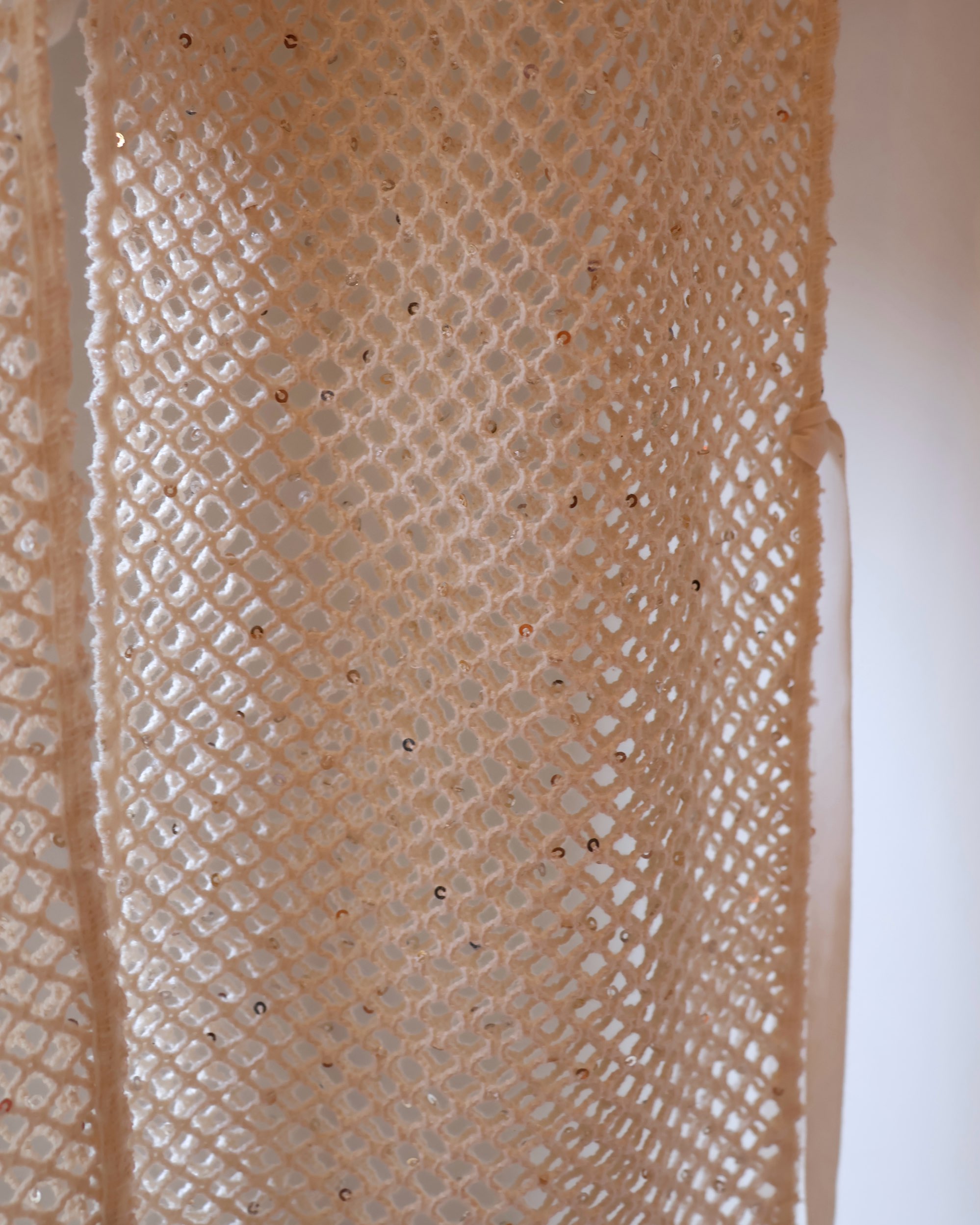 Midorikawa：SEQUIN MESH PANTS - IVORY - ORANN ONLINE SHOP