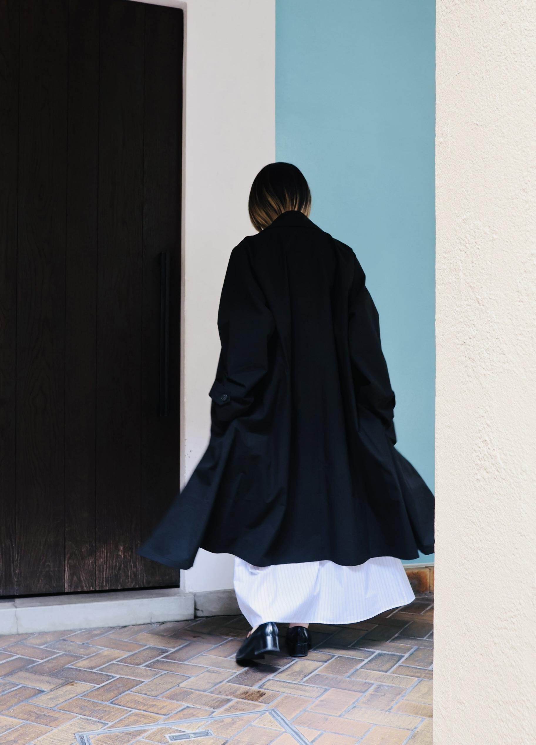 Cristaseya:OVERSIZED RAGLAN TRENCH - BLACK - ORANN ONLINE SHOP Cristaseya:OVERSIZED RAGLAN TRENCH - BLACK - ORANN ONLINE SHOP