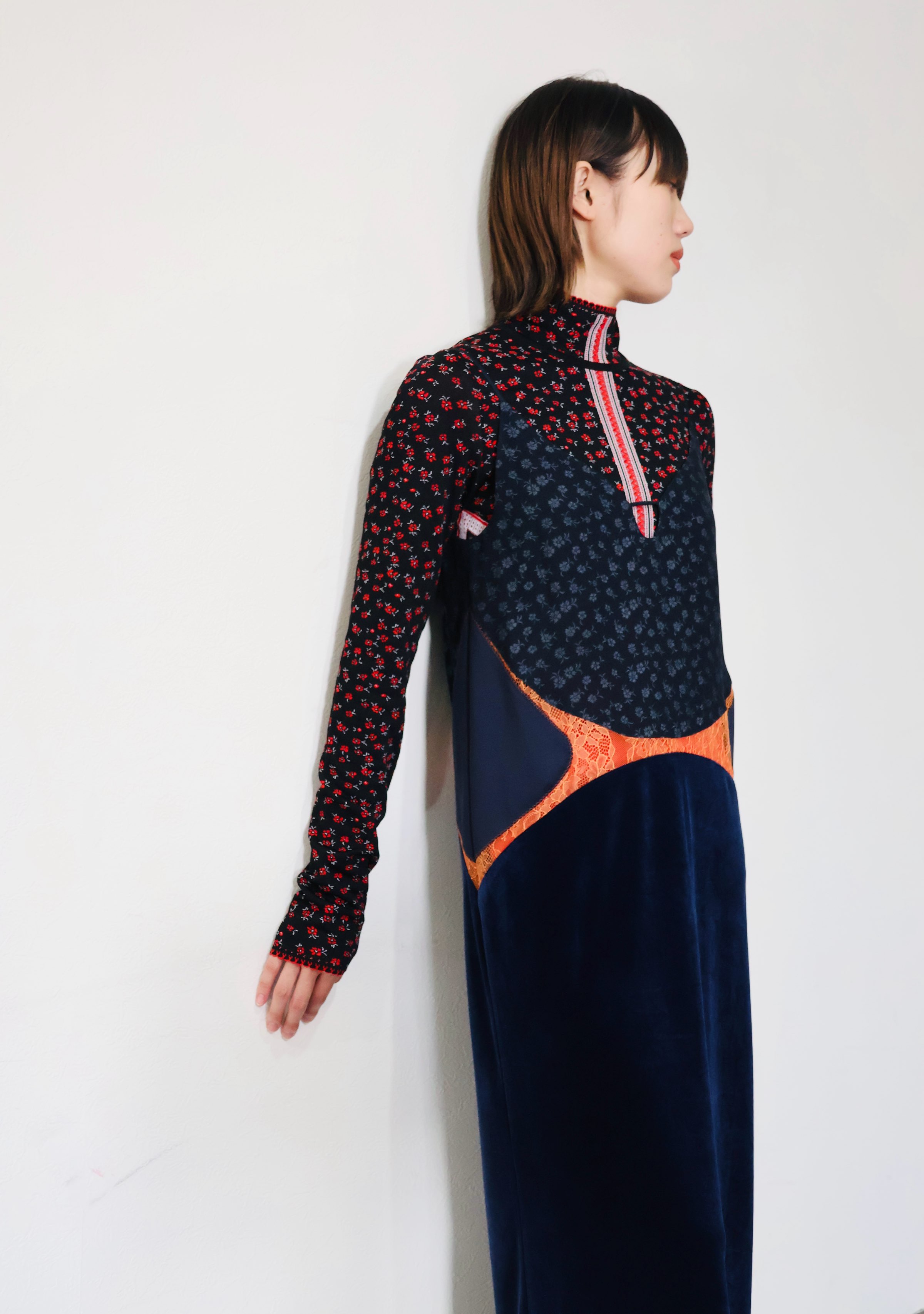 Mame Kurogouchi：Cupro Triacetate Floral Jacquard Camisole