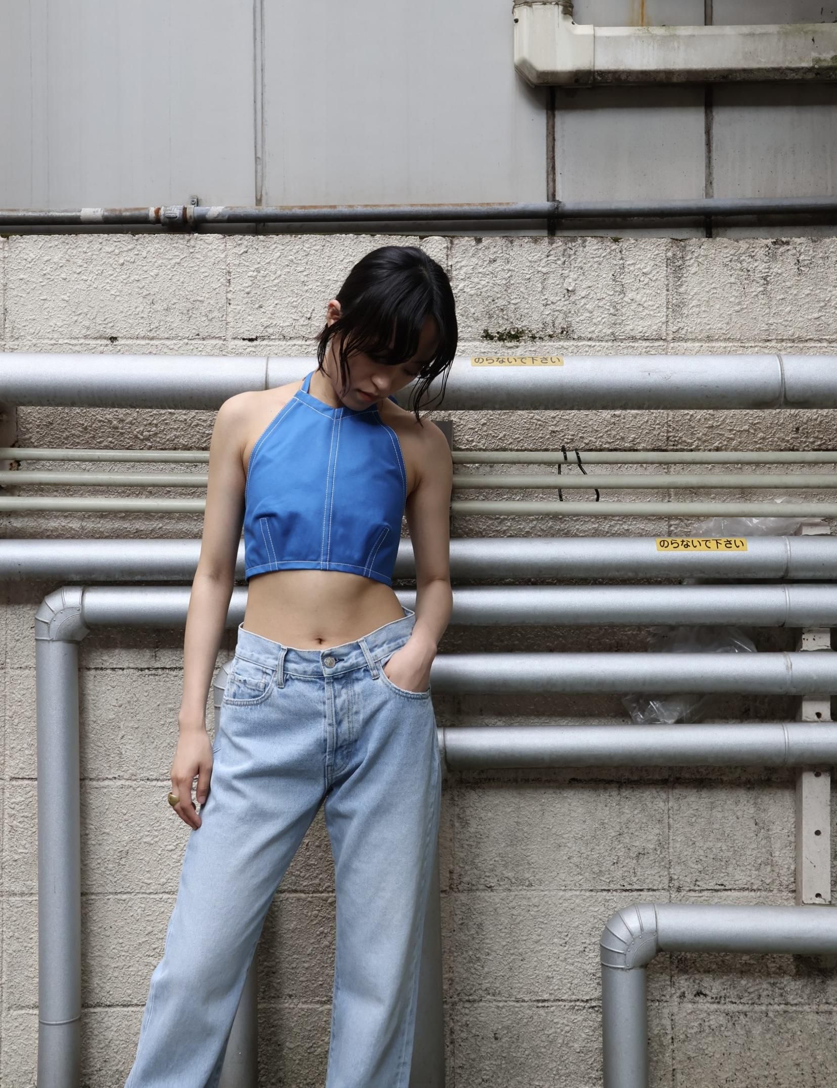 meryll roggeメッシュトップス MERYLL ROGGE ツイル トップ | ブラック | FARFETCH JP