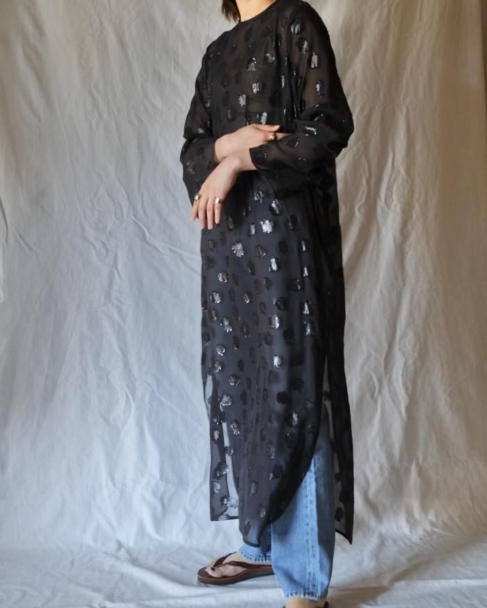 Mame Kurogouchi Film Jacquard Shine I Line Dress Orann 通販サイト