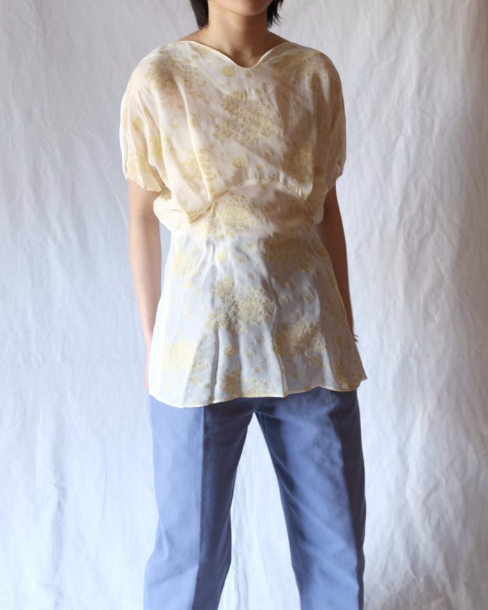 mamekurogouchi silk pedicel shirt