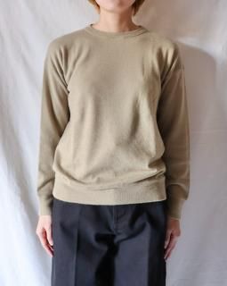 CristaseyaREVERSIBLE CASHMERE SWEATER - KHAKI/BEIGE