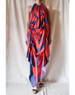 FUMIKA UCHIDAGEOMETRY PRINT HALTER-NECK DRESS