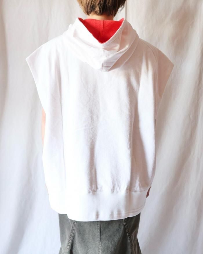 FUMIKA UCHIDA :NO-SLEEVE DOUBLE FACE HOODY ORANN 通販サイト