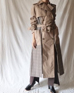 rokhPANEL TRENCH COAT - BEIGE