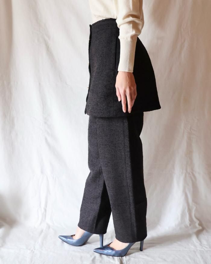 超特価激安の商品をすべて MINI BOUCLE UCHIDA： FUMIKA SKIRT BROWNBLUE/GOLD SLACKS- ON スカート