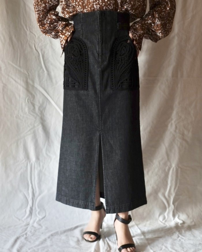Mame Kurogouchi コード刺繍 スカートバッグ | Mame Kurogouchi コード 