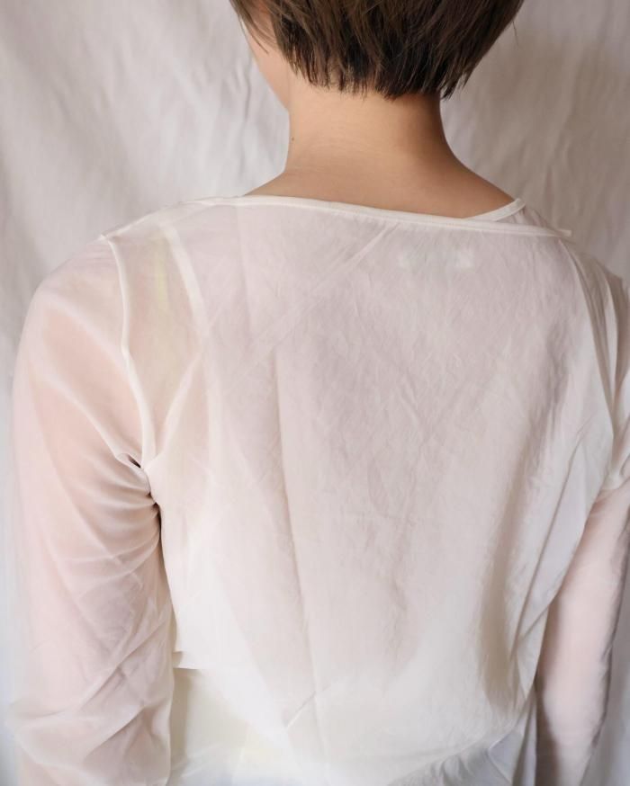 FUMIKA UCHIDA: Stretch Taffeta/LAYERED DRESS - WHITE - ORANN 通販サイト
