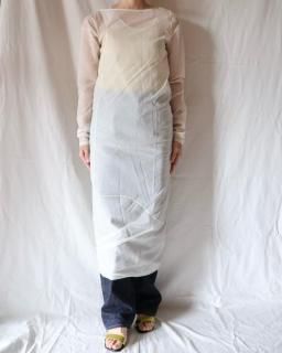 FUMIKA UCHIDAStretch Taffeta/LAYERED DRESS - WHITE