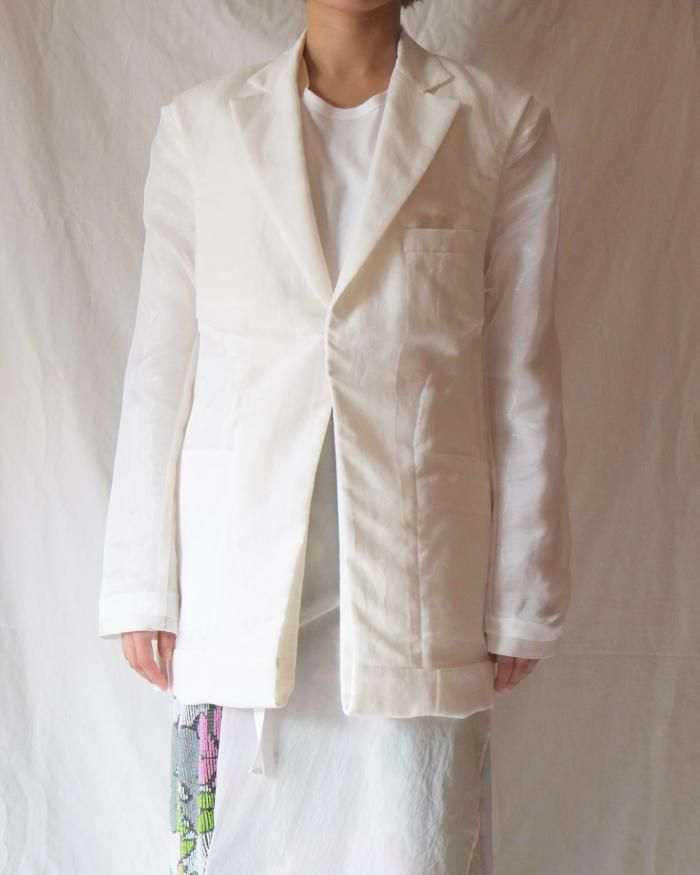 中古・古着通販】FUMIKA UCHIDA (フミカウチダ) POLITWEED SEMI-NOTCHED SINGLE JACKET カーキ  サイズ:36｜ブランド・古着通販 トレファク公式【TREFAC FASHION】スマホサイト