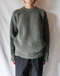 cristaseyaCAMEL RAGLAN SWEATER - BLUE/GREEN