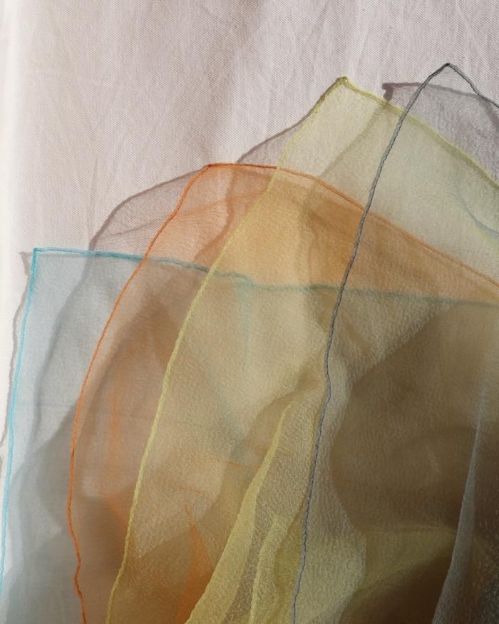 FUMIKA UCHIDA: NYLON ORGANDIE/ SEE-THROUGH SCARF - ORANN FUMIKA UCHIDA: NYLON ORGANDIE/ SEE-THROUGH SCARF - ORANN