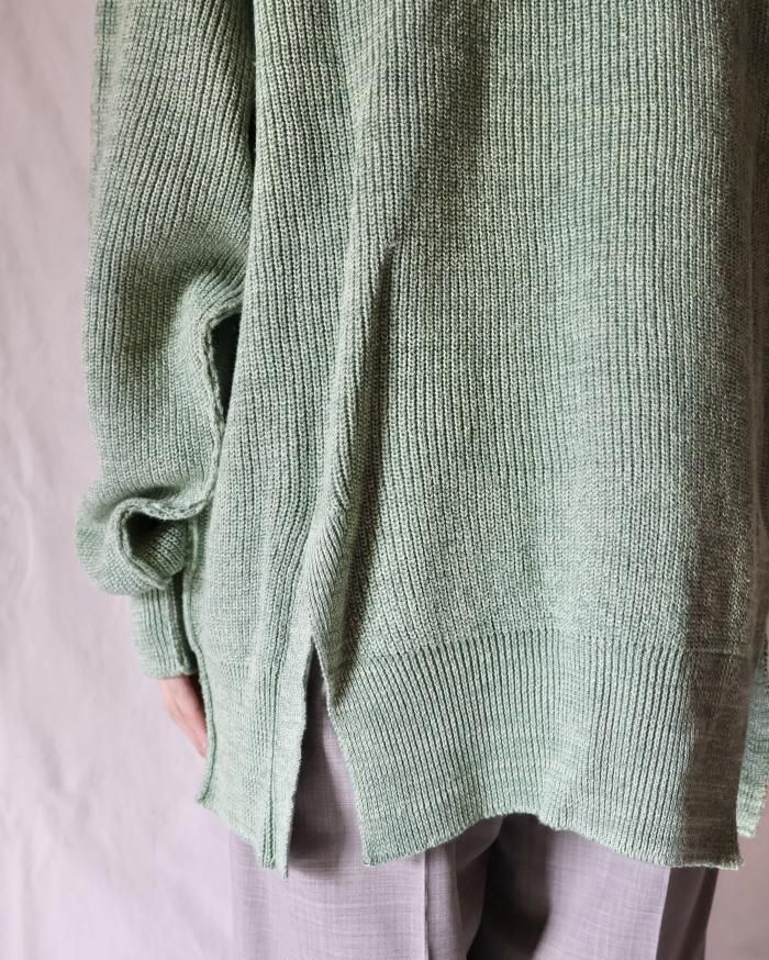 Ernie Palo：LINEN RIB CARDIGAN - MINT - ORANN 通販サイト