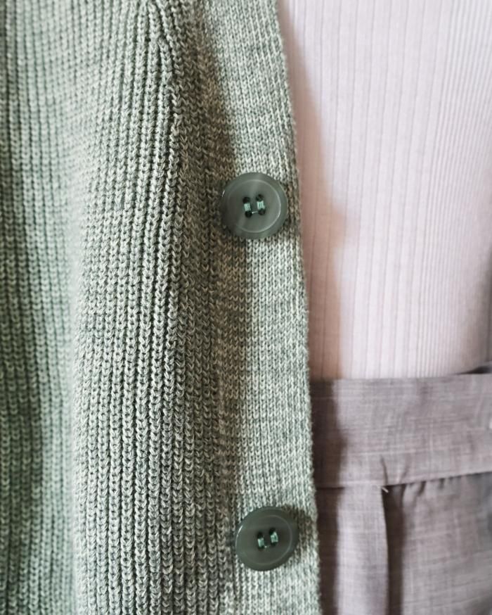 Ernie Palo：LINEN RIB CARDIGAN - MINT - ORANN 通販サイト