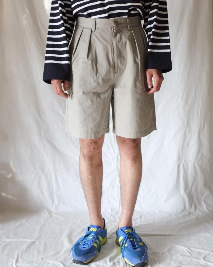Ernie Palo:2TUCK WIDE SHORTS - GREY - ORANN 通販サイト
