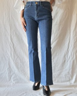 Mame Kurogouchi：Slim Flared Denim Jeans - BLUE