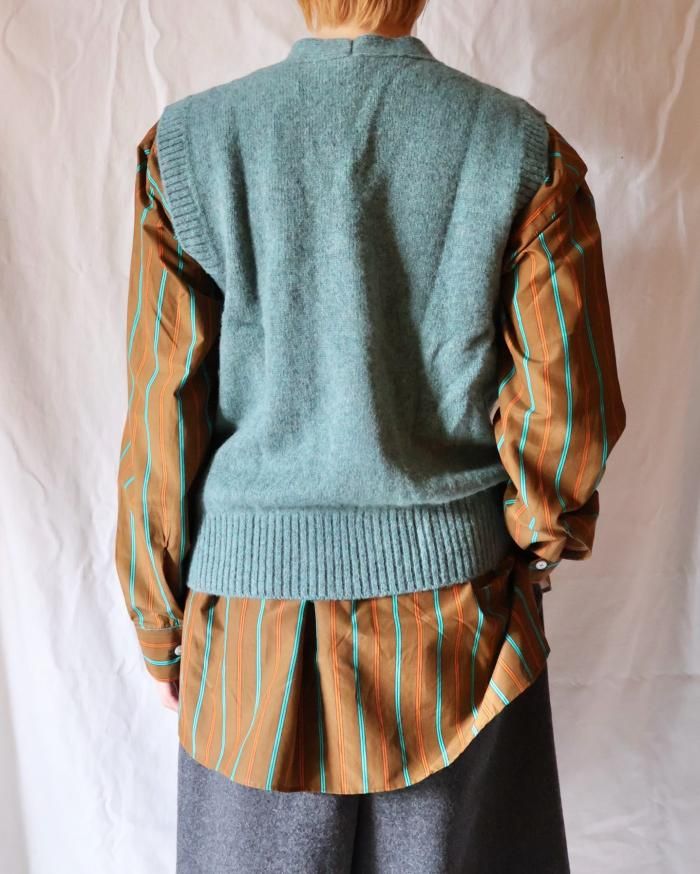 Cristaseya：SHETLAND GILET - MINT - ORANN ONLINE SHOP