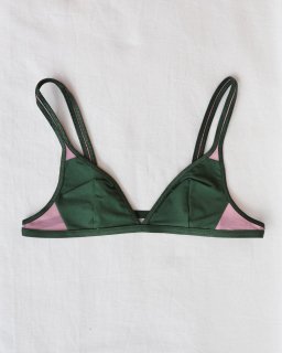 OVERNEATHSMOOTH NET BRA - GREEN/PINK