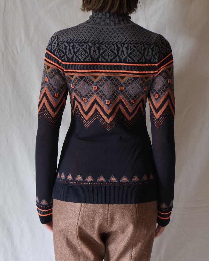 Aランク 伊勢丹新宿店別注 Fair Isle High Neck Knitted Top