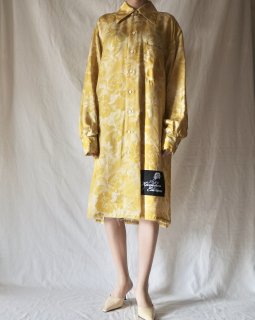 KWAIDAN EDITIONSFRAYED OVERSIZED SHIRT DRESS - FLUID SATIN
