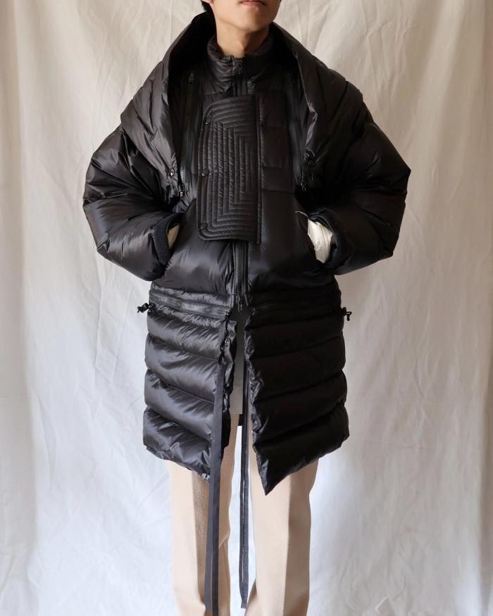 Midorikawa: DOWN COAT - BLACK - ORANN 通販サイト Midorikawa: DOWN COAT - BLACK - ORANN 通販サイト