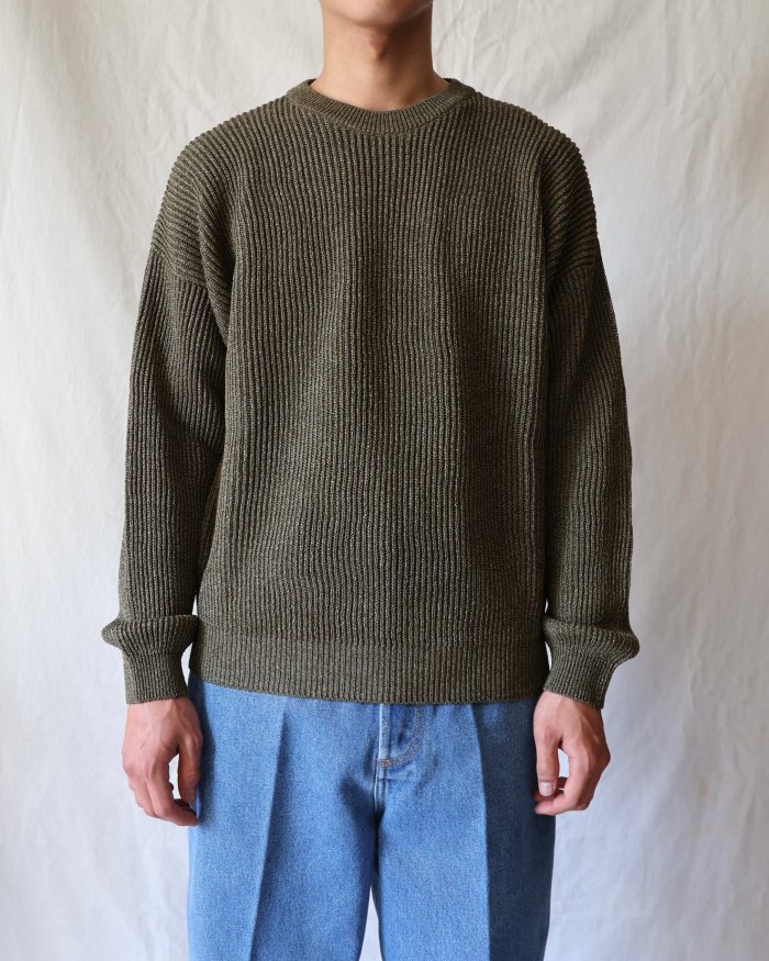 Cristaseya：WASHI PAPER SWEATER - OLIVE - ORANN 通販サイト