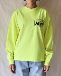 Aries：Temple LS Tee - SAFTEY YELLOW