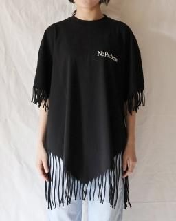 AriesFringed Mini Problemo Tee - BLACK