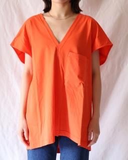 Christian WijnantsV NECK NO SLEEVE TOP - CORAL