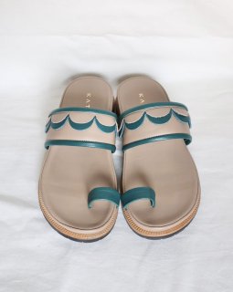 KATIM： KARANKA Sandal - BEIGE&GREEN