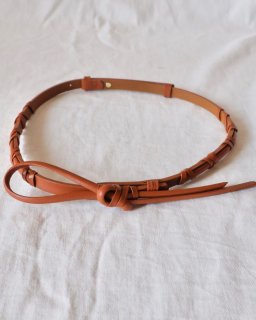 Mame KurogouchiBasket Detailed Leather Belt - BROWN