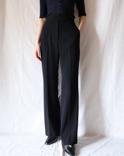 Mame KurogouchiHigh Waisted Center Creased Suit Trousers - BLACK