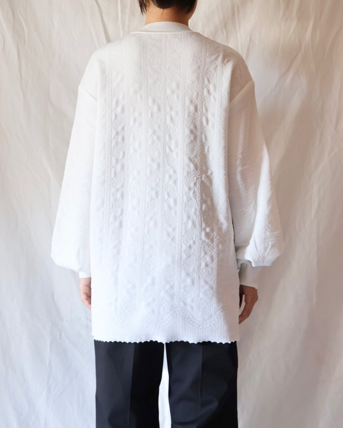 Mame Kurogouchi：Floral Jacquard Knitted Top - WHITE - ORANN 通販サイト
