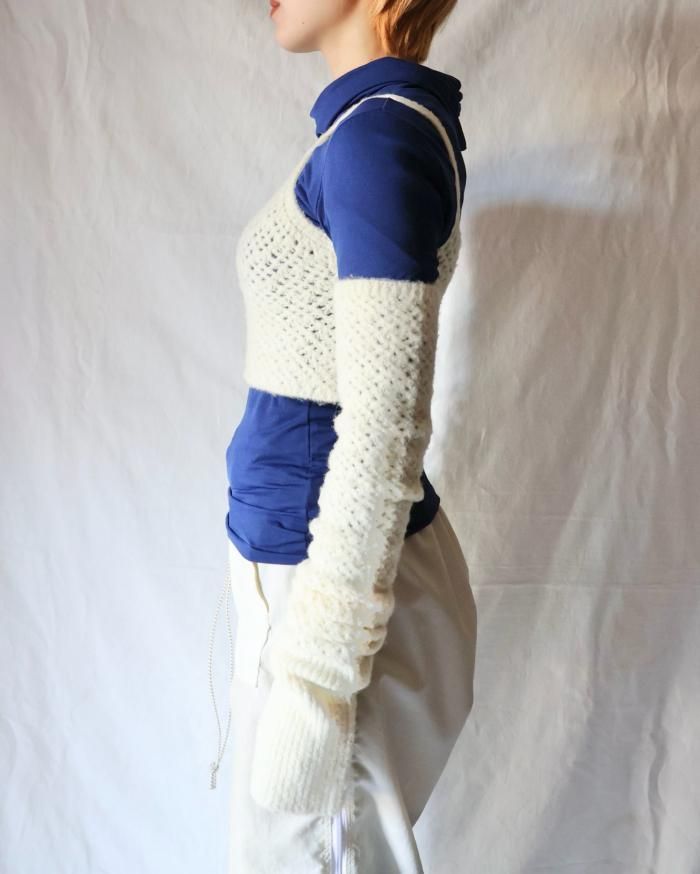 FUMIKA UCHIDA: STRECH MESH KNITTED BRATOP & FUMIKA UCHIDA: STRECH MESH KNITTED BRATOP &