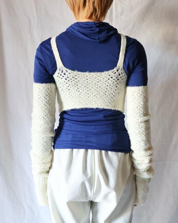 FUMIKA UCHIDA: STRECH MESH KNITTED BRATOP & FUMIKA UCHIDA: STRECH MESH KNITTED BRATOP &